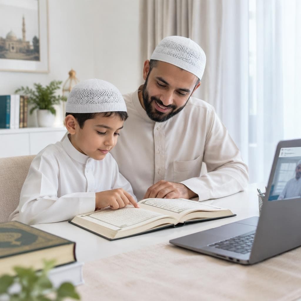 Qualified Quran teacher guiding students online
